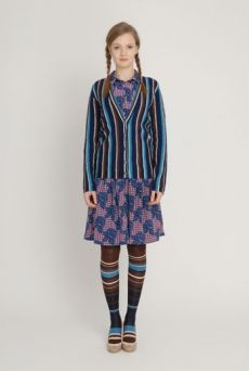 AW1213 STRIPE OVER KNEE SOCKS - VARIOUS - Other Image